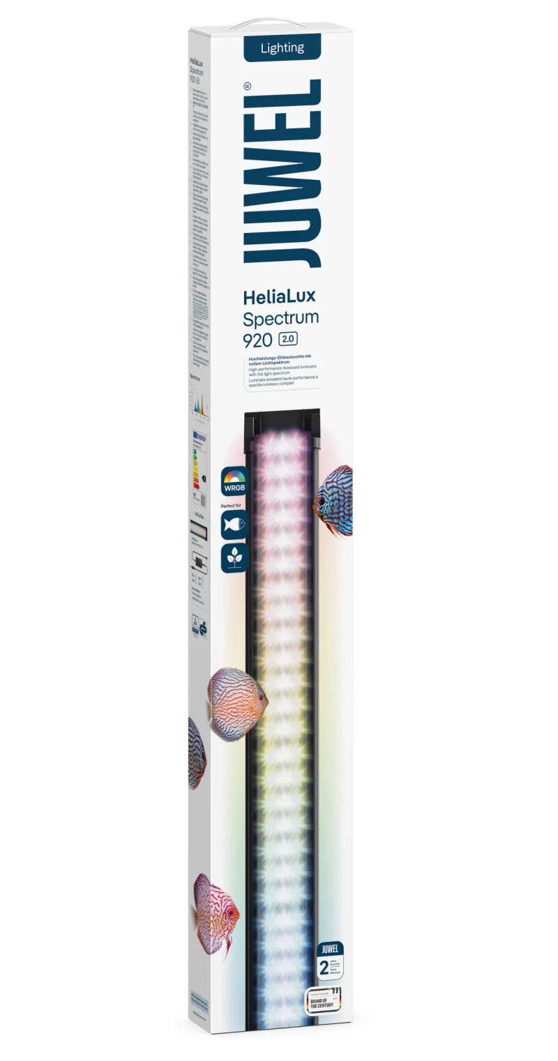 Retail packaging of the JUWEL HeliaLux Spectrum 2.0 920 LED light